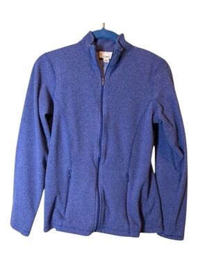 L.L. Bean Women's Periwinkle Full-Zip Teddy Fleece Jacket XS